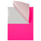JAM Paper Shipping Labels, Half Sheet, 5.5 x 8.5, Neon Pink, 50 Pack-Neon Pink