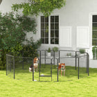 PawHut 12-Panel Dog Pen with Gate for Outdoor & Indoor - 31.5" H-Keeps your pet safely confined while offering more space to play, sleep, and exercise
