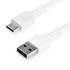 StarTech 3.3 ft. USB 2.0 to USB-C Cable, White-Charge devices using a USB 2.0 to USB C cable built to withstand your daily routine