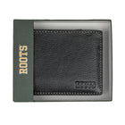 Roots Men's Slim Fold Wallet with Removable ID - Black-Comes in a gift box