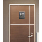 Futech Grey Washroom Sign Man/Woman with Braille-4