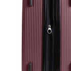 Bugatti Cannes Collection 30.50" Hardside Checked Spinner Luggage - Mauve-Zipper-release expansion system for 20% more packing space
