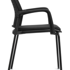 Offices to Go - Sparrow Guest Chair - Black-Black nylon frame features a unique back grid