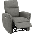 HOMCOM Power Recliner with USB Ports - Grey-7.9" (20 cm) thick seat delivers superior plush comfort  