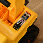 Qaba Kids Ride-On Excavator and Digger Truck - Yellow-Comes with a safety helmet to ensure your kids' security 