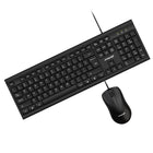 Speedex USB 2.0 Keyboard and Mouse Combo Kit - Black-Precise & Comfortable Mouse: Colorful optical mouse with 1000 DPI resolution, three buttons, and an ergonomic design (110x70x38mm) for smooth, responsive control