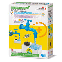 4M Magic Water Tap - Bilingual Version-It pumps out water but seems to float in mid-air…place the tap next to a wall or fish tank to create an awesome optical illusion