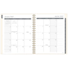 Mead - Agenda hebdomadaire/mensuel 2027 - 11 1/4 po H x 9 po l - nœuds noir et blanc - grand - bilingue-Couverture rigide durable