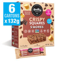 Healthy Crunch S'mores Crispy Squares - 22 gr - Pack de 36-Gluten-free
