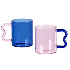 General Supply Goods + Co Goods + Co Wavy Glass Mug Set - 2 Pack-Made from durable, high-quality borosilicate glass