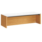 Modway Kinetic 49" Wall-Mount Office Desk - White Natural-Wall-Mount Office Desk