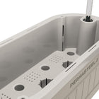 Permasteel Self-Watering Planter Box with Mounting Brackets - Taupe-Material: Polypropylene