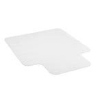 Mount-It! Hard Floor Chair Mat with Lip - 35.5" x 47" - Clear Vinyl-7