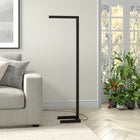 Hudson&Canal Malin 52" Tall Integrated LED Floor Lamp with Metal Shade - Blackened Bronze-Includes an integrated 12W 2700K LED bulb