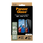 PanzerGlass Ultra-Wide Fit Privacy Screen Protector iPhone 16 Pro - Black-Smudge-free coating reducing traces of finger-prints and grease