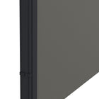 Outsunny Retractable Side Awning - 13' x 6' - Dark Grey -Fix one side to a wall and another side to concrete, cement floor or wood deck for better stability