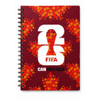 FIFA WORLD CUP 2026 Hardcover Spiral Notebook - A5 - 148 mm x 216 mm - single color print - 24 Pack-Cover Design: Embellished with the official FIFA World Cup 2026 tournament branding, graphics