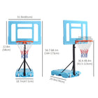 Soozier Poolside Basketball Hoop Stand-Made of durable material for long-lasting use 
