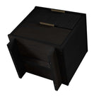 Manhattan Comfort Granville 18.11" Modern 2-Drawer Nightstand 2-Piece Set - Black-30 Day Limited Manufacturer's Warranty