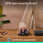 Logitech Ergo M575S Wireless Trackball Mouse - Graphite-Work it your way: Experience enhanced control with 3 customizable buttons, time-saving shortcuts, and Smart Actions, adjust the cursor speed to your preference with the Logi Options+ App 