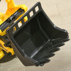 HOMCOM 3-in-1 Kids Ride-On Bulldozer - Yellow-Gear lever creates a realistic and engaging play experience 