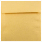 JAM Paper 6.5" x 6.5" Square Metallic Invitation Envelopes - Stardream Gold - 25 Pack -Colour: Stardream Gold