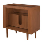Modway Cassia 36" Teak Wood Bathroom Vanity Cabinet - Natural-8