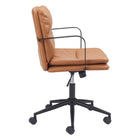 Zuo Birao Office Chair - Brown-Dimensions: 26.2" L x 26.2" W x 37.0" H