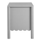 Modway Emmeline Scalloped 2-Drawer Nightstand - Light Grey-5