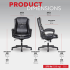 Staples Massage Chair - Black-360° dual wheel casters for effortless movement on most carpet types. Not recommended for tile or hardwood floors