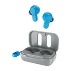 Skullcandy Dime 2 True Wireless Earbuds - Light Grey/Blue-Each bud can be used separately