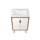 Modway Energize 24" Bathroom Vanity - Cherry/White-8