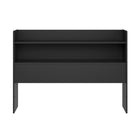 Nexera Hunter Bookcase Headboard - Full Size - Black-Efficient Storage: Seamlessly integrates practicality and modern design