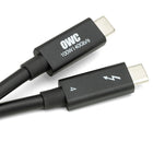 OWC 78" Thunderbolt USB-C Cable - Black-Versatile Connections: connect to millions of docks, displays, eGPUs, PCIe expansion, external SSDs, RAID storage, and other accessories