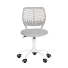 Homy Casa Colorful Fabric Teen Task Chair - Verita Grey-Adjustable Height: Customize the chair’s height with a 4.7-inch adjustable range to suit your comfort needs
