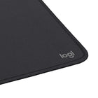 Logitech Studio Series Mouse Pad with Spill-Resistant Surface - Graphite-Carefully chosen materials: Travel mouse pad made from comfortable surface fabric and inner layer using recycled polyester, giving a 2nd life to PET bottles, anti-slip base from natural rubber