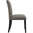 Modway Duchess Fabric Dining Chair - Granite - 2 Pack-Non-Marking Foot Caps