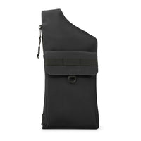 Edition22 Lockpoint Sling Bag - Black-Made of PU leather