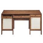 Modway Capri 58" Wood Grain Office Desk - Walnut-8