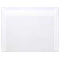 JAM Paper 9.5 x 12.63 Booklet Envelopes, Clear Translucent Vellum, 1000 Pack (2851377B)-Clear translucent