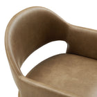 Modway Talia Vegan Leather Dining Armchair - Toast-9