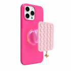 Snug SnugMug Charm Magnetic Suction Mount with Butterfly Charm - Blush Pink-Reusable suction cups attach to smooth, flat surfaces