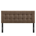 Modway Emily Fabric Upholstered King Size Headboard - Mocha-Assembly Required