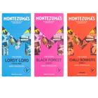 Montezuma’s Dark Chocolate Variety Bars - Lordy Lord, Black Forest and Chilli Bonkers - 90 g - 3 Pack-Three distinct Montezuma’s dark chocolate bars in one assortment.