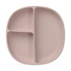 b.box Silicone Plate + Lid - Blush-Strong non-slip silicone suction base that lasts – pull tab to release