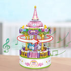 Contixo Carousel Building Block Set with Music Box - 488 Pieces-8