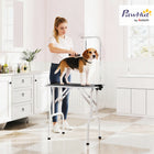 PawHut 32" H Foldable Small Dog Grooming Table with Adjustable Arm - Black-Clamp-on grooming arm, vertically adjustable 20-60 cm (7.9"-23.6") above the tabletop 