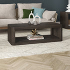 Hudson&Canal Kellan 47"W Rectangular Coffee Table - Alder Brown-Features easy assembly