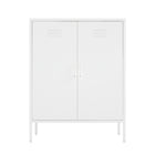 Manhattan Comfort Naomi 31.5" Modern Accent Cabinet - White-Modern Metal Accent Cabinet Perfect for Storage and Organization