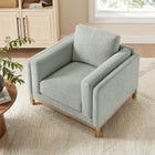 Modway Roscoe Fabric Armchair - Mist-Pocket Coil + Sinuous Springs